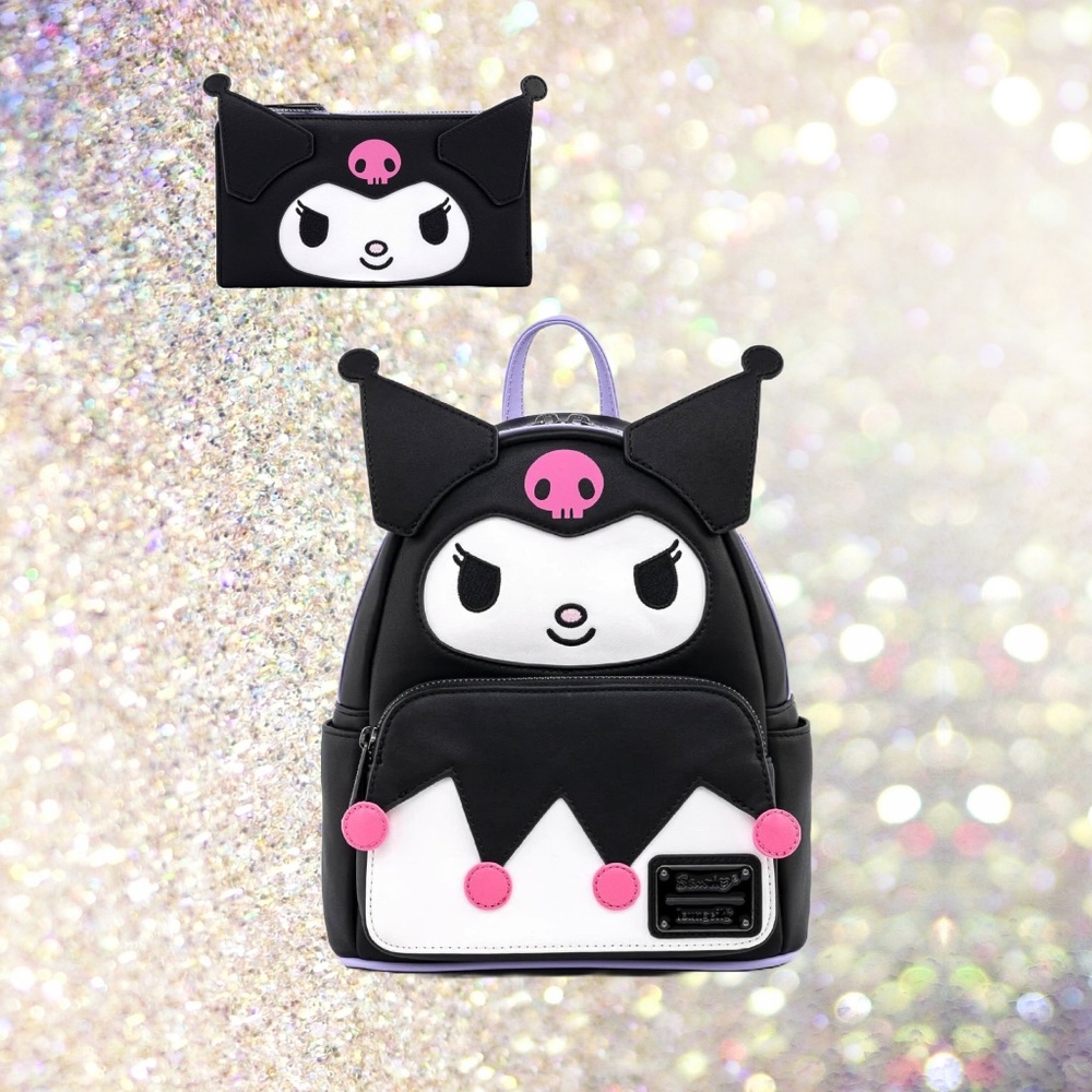 Loungefly‎ x Sanrio Kuromi Cosplay Mini Backpack and Wallet